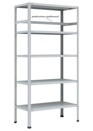Стеллаж металлический Титан МС-750 1800x1500x600/5