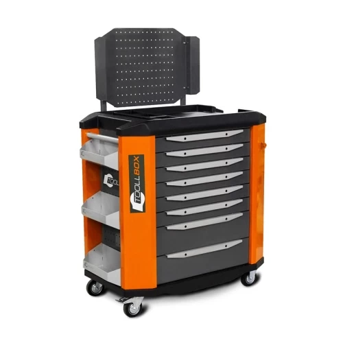 Тележка инструментальная ToollBox TBP-8 (оранжевая)