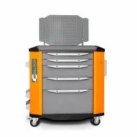 Тележка инструментальная ToollBox TBP-5 (оранжевая)