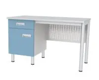 Стол лабораторный с тумбой с дверкой и выдвижным ящиком МЕГИ ForLab СЛ-04-102 (СЛ-04-МСК)
