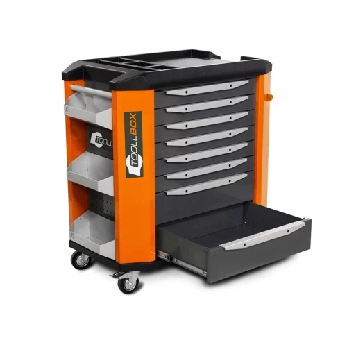 Тележка инструментальная ToollBox TBP-8 (оранжевая)